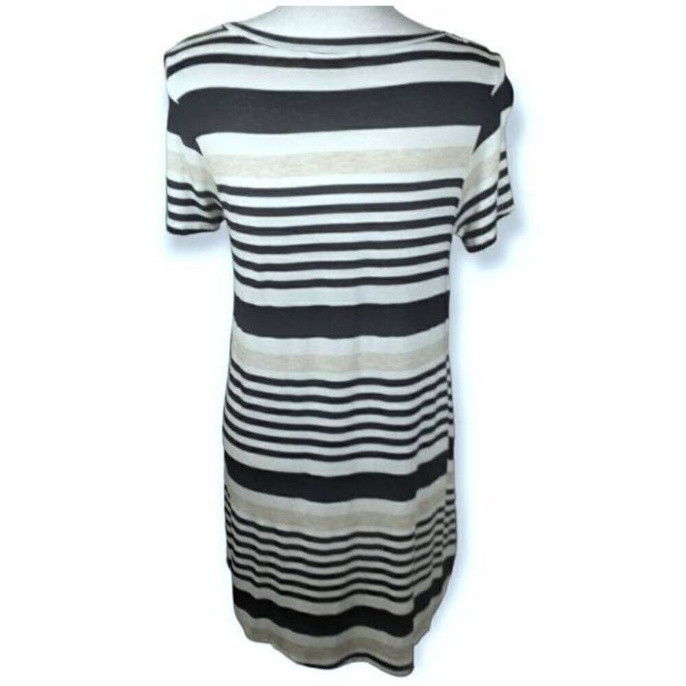 WASABI + MINT GRAY, BLACK, & WHITE STRIPE DRESS SZ.S GUC. - Picture 5 of 6